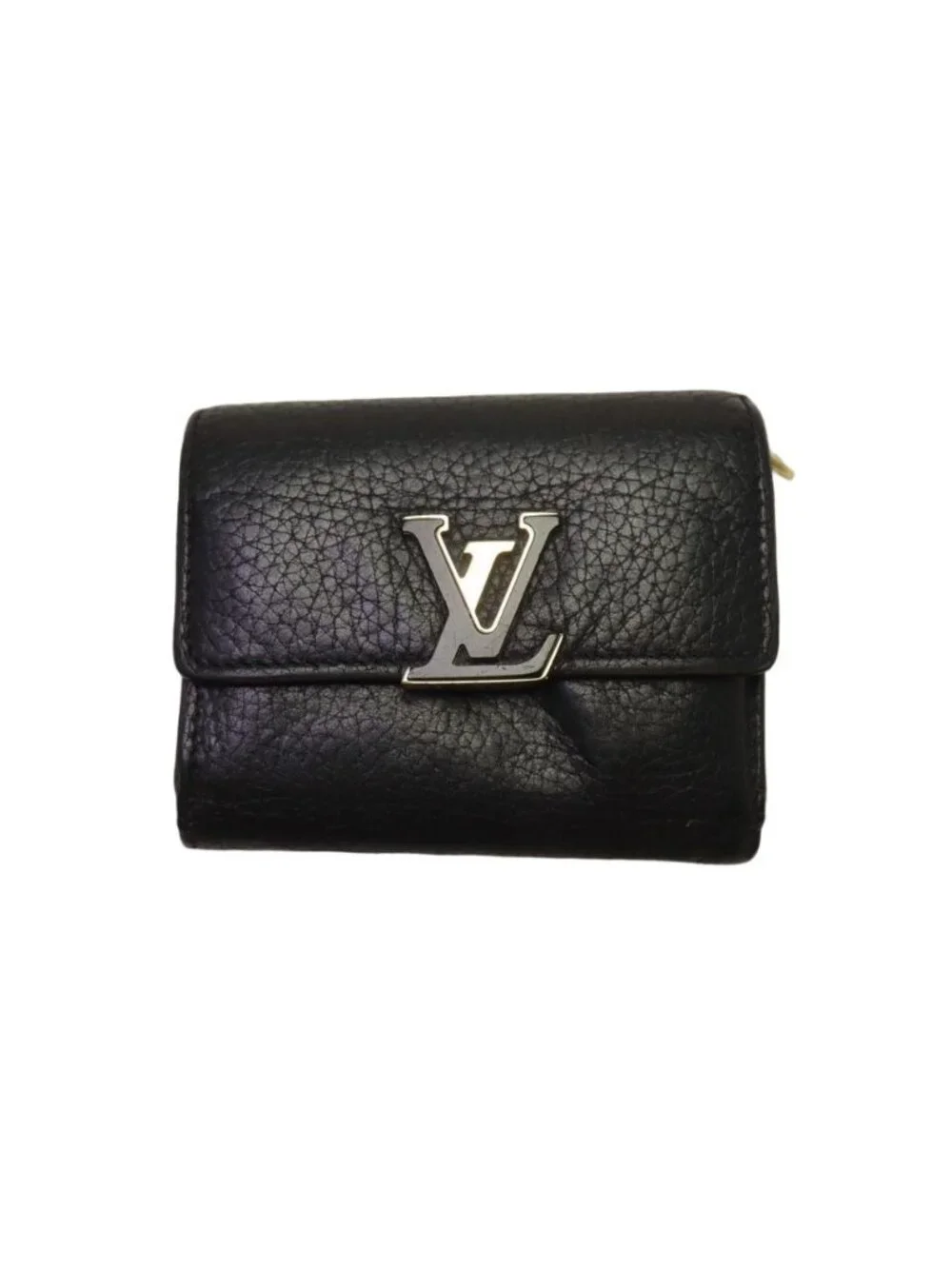 Louis Vuitton Taurillon Leather Portefeuille Capucines XS Compact Wallet